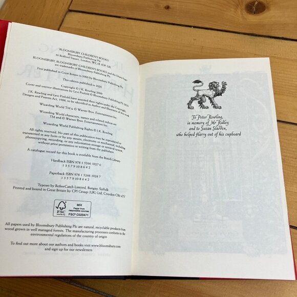 Harry Potter and the Goblet of Fire Hardcover Book Gryffindor Hogwarts House Ed - Picture 3 of 6